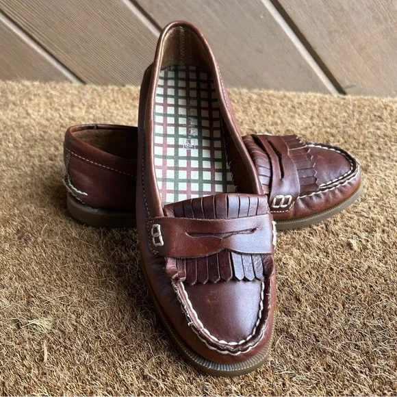Sperry Brown Leather Loafers - Picture 2 of 9